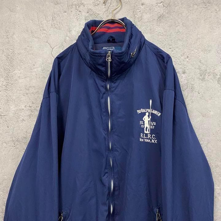 レアデザイン US古着○ポロバイラルフローレン スウィングトップ メンズ2XL