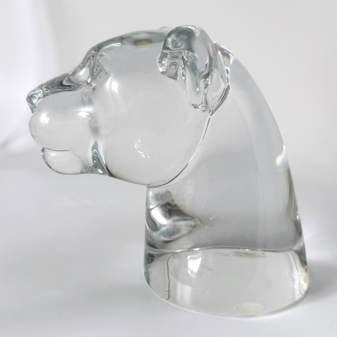 【バカラ】動物 パンサー 置物 インテリア★美品★金運