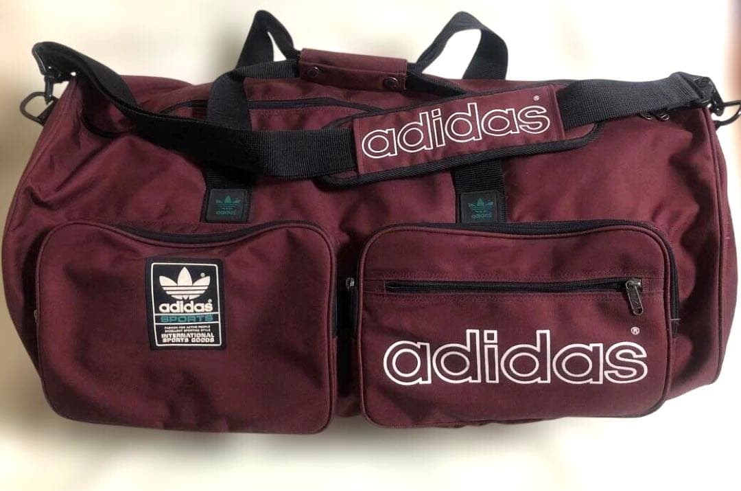 adidas ボストンバッグ バーガンディ