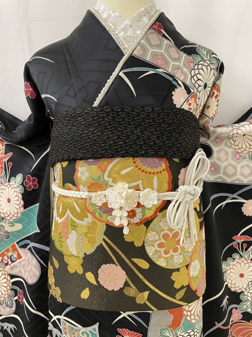 売約済み【WA-Modern】★★正絹　三越謹製　京友禅　振袖7点フルセット★★