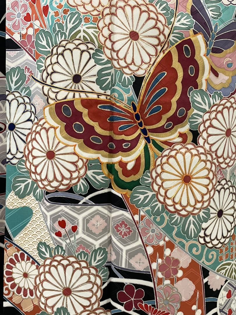 売約済み【WA-Modern】★★正絹　三越謹製　京友禅　振袖7点フルセット★★