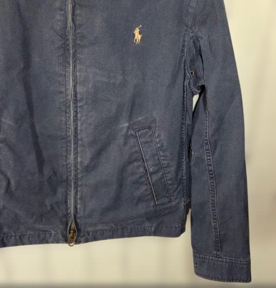 90s ポロラルフローレン スイングトップ L ネイビー