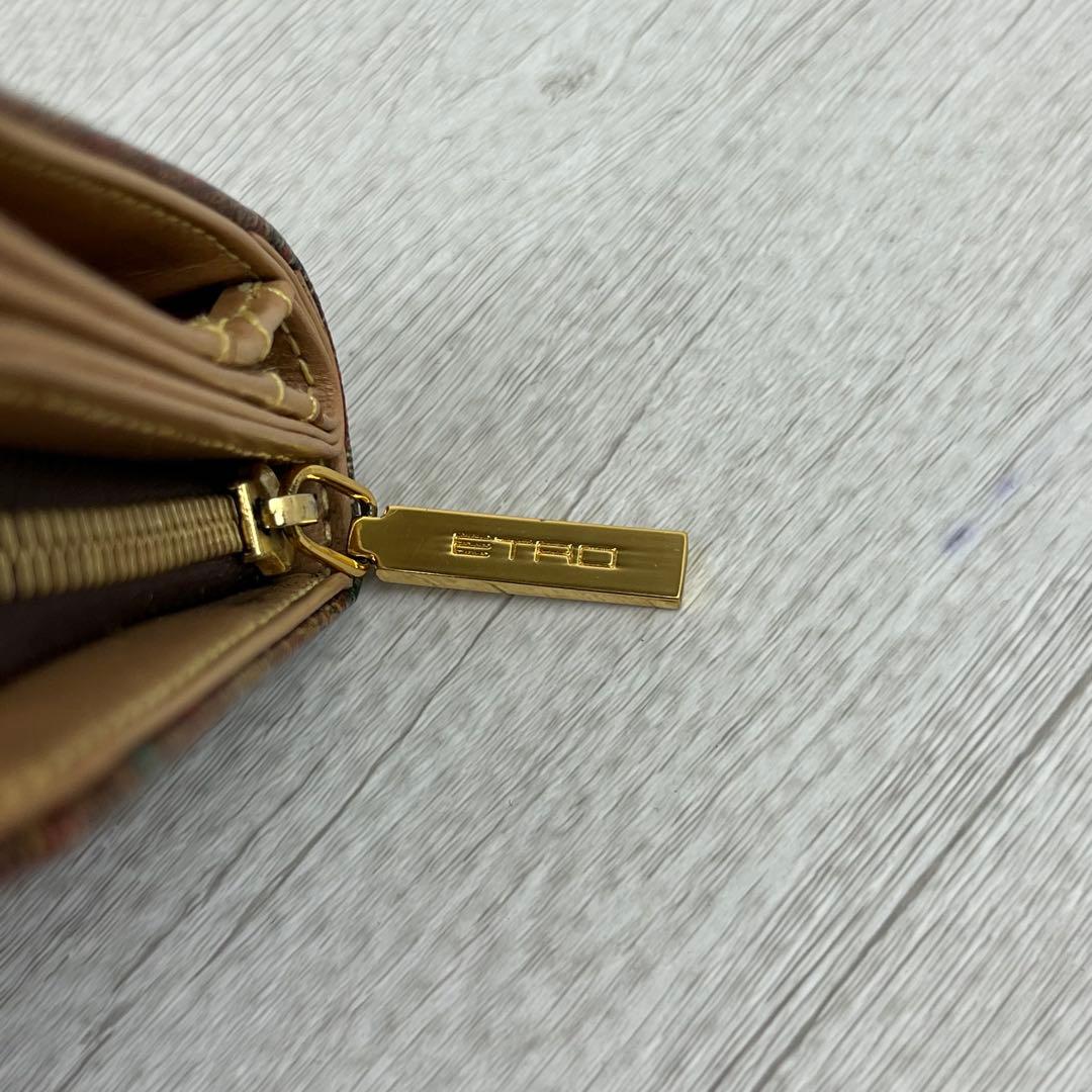 美品✨ ETRO エトロ 折り財布 ペイズリー ペガソ PVC レザー