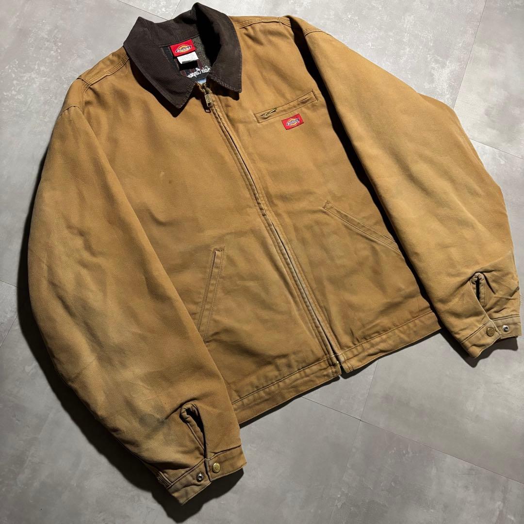 90s- Dickies ディッキーズ　デトロイトジャケット　キャメル　フェード