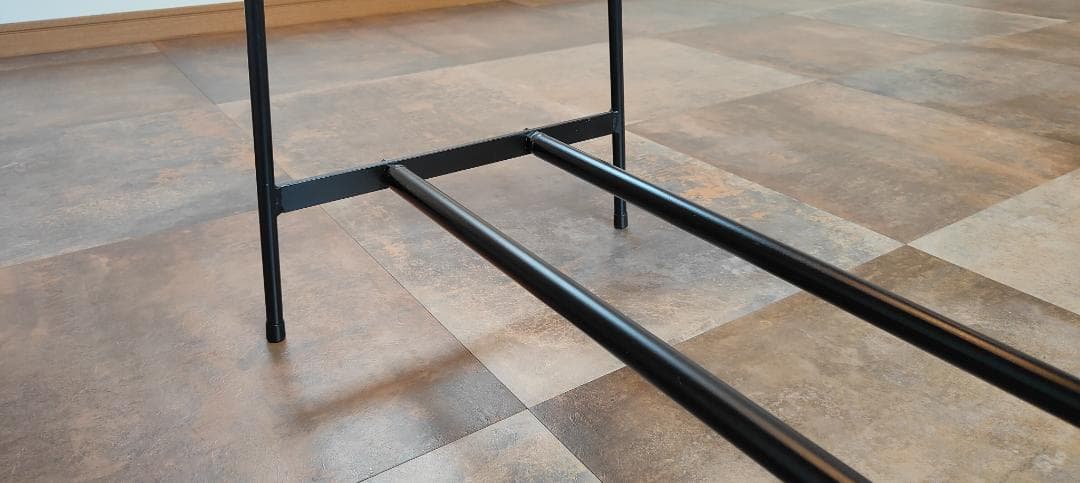 アイアン ハンガーラック 下段２本 店舗什器 コートスタンド 分解 スチール