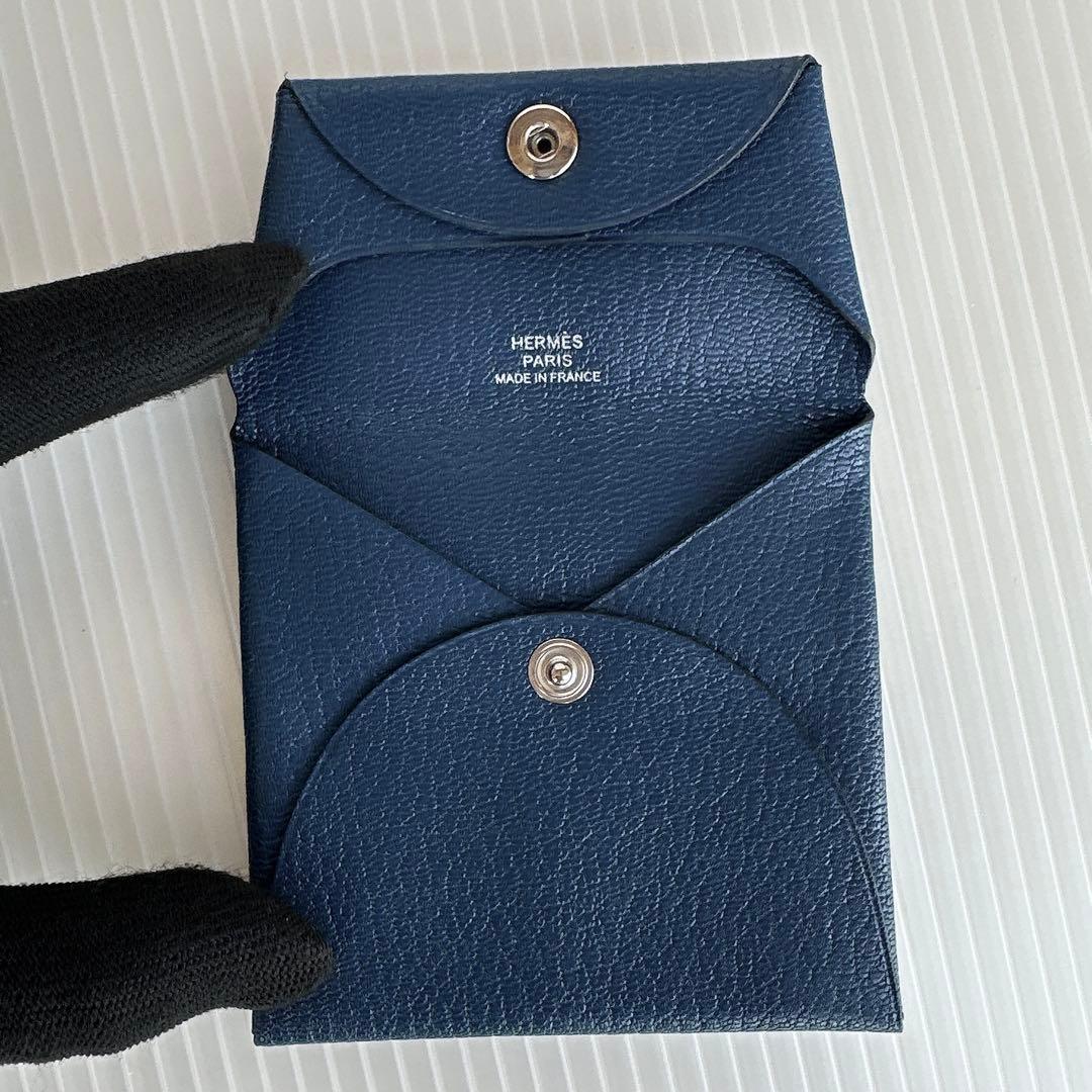 極美品　HERMES エルメス バスティア レザー　ケース 小銭入れ