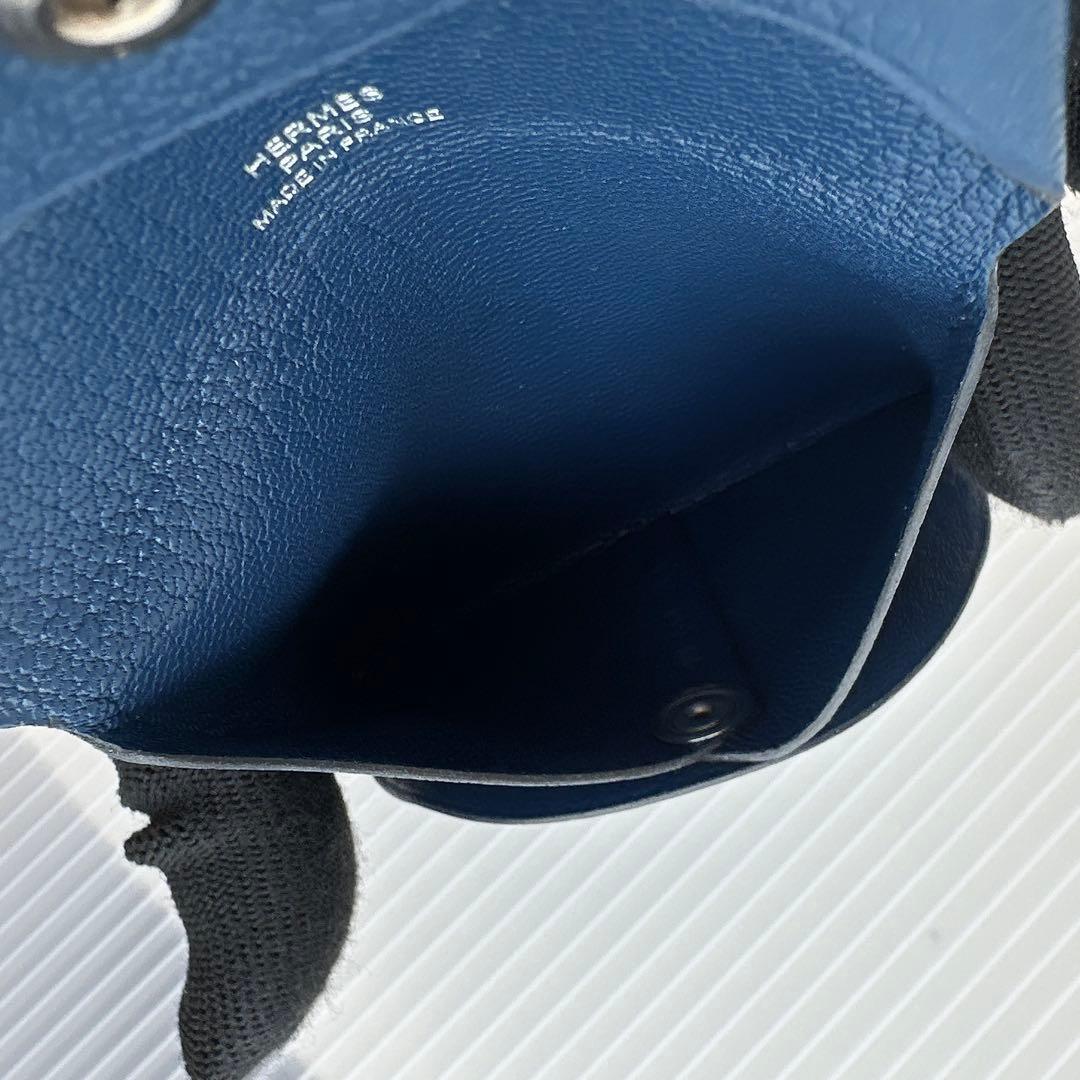 極美品　HERMES エルメス バスティア レザー　ケース 小銭入れ