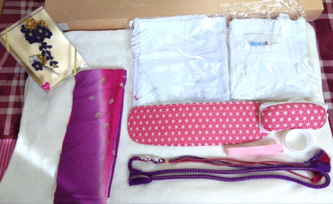 振袖/成人式/卒業式/パープル/小物セット