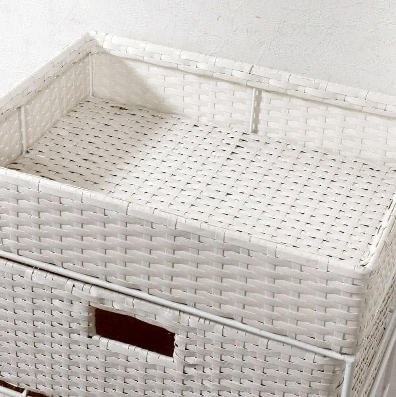 アウトレット　4段＋1　ランドリー　チェスト　 幅40cm　高さ105.5