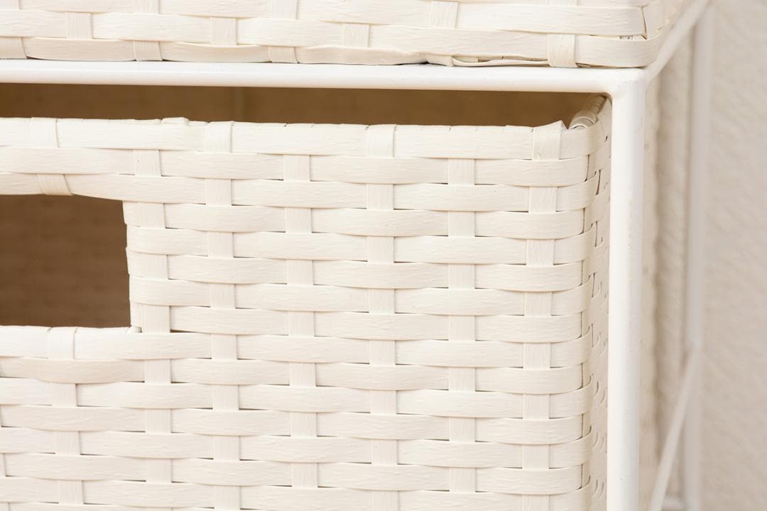 アウトレット　4段＋1　ランドリー　チェスト　 幅40cm　高さ105.5