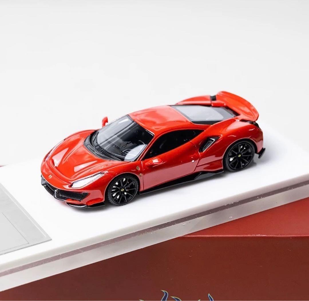1/64 flame フェラーリ　488 pista ピスタ　赤