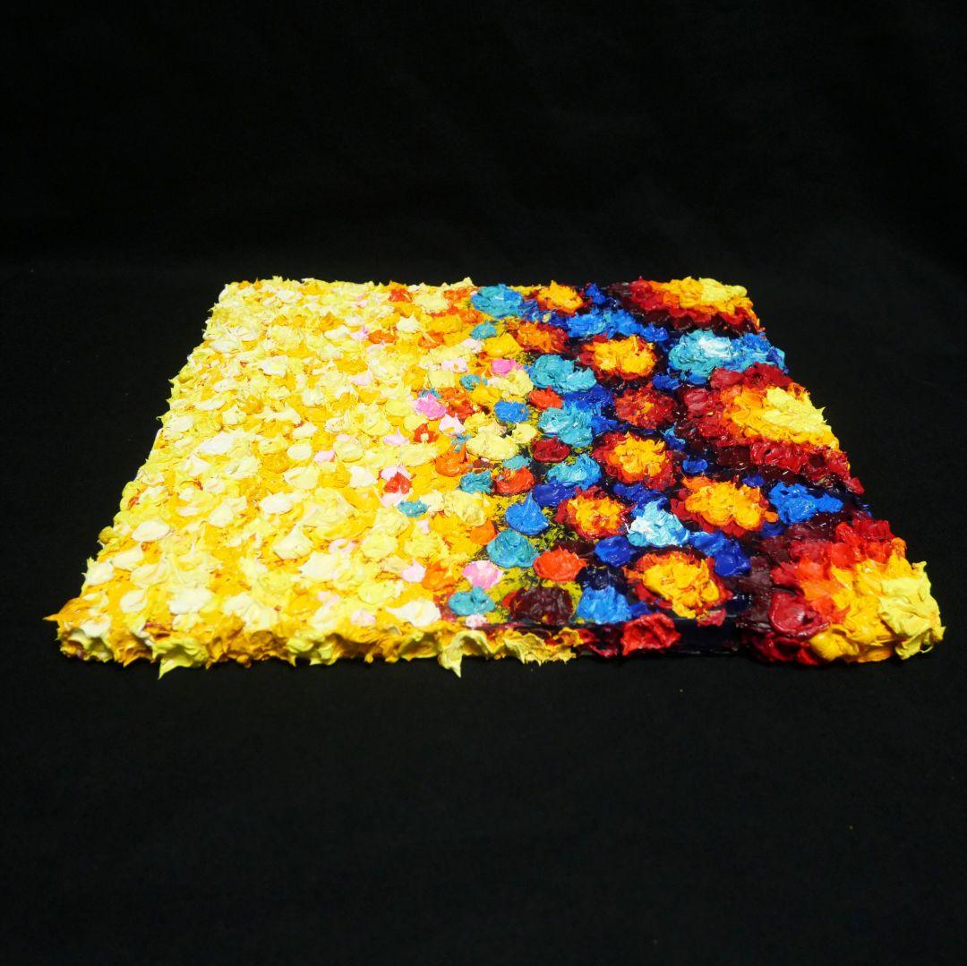 油絵 絵画 アートパネル【flower garden】