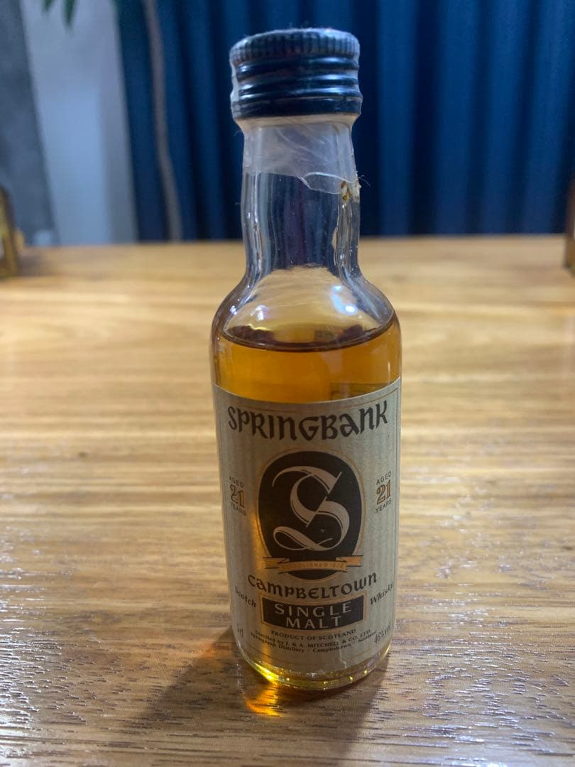 スプリングバンク　ミニボトル　21年　ミニチュアボトル