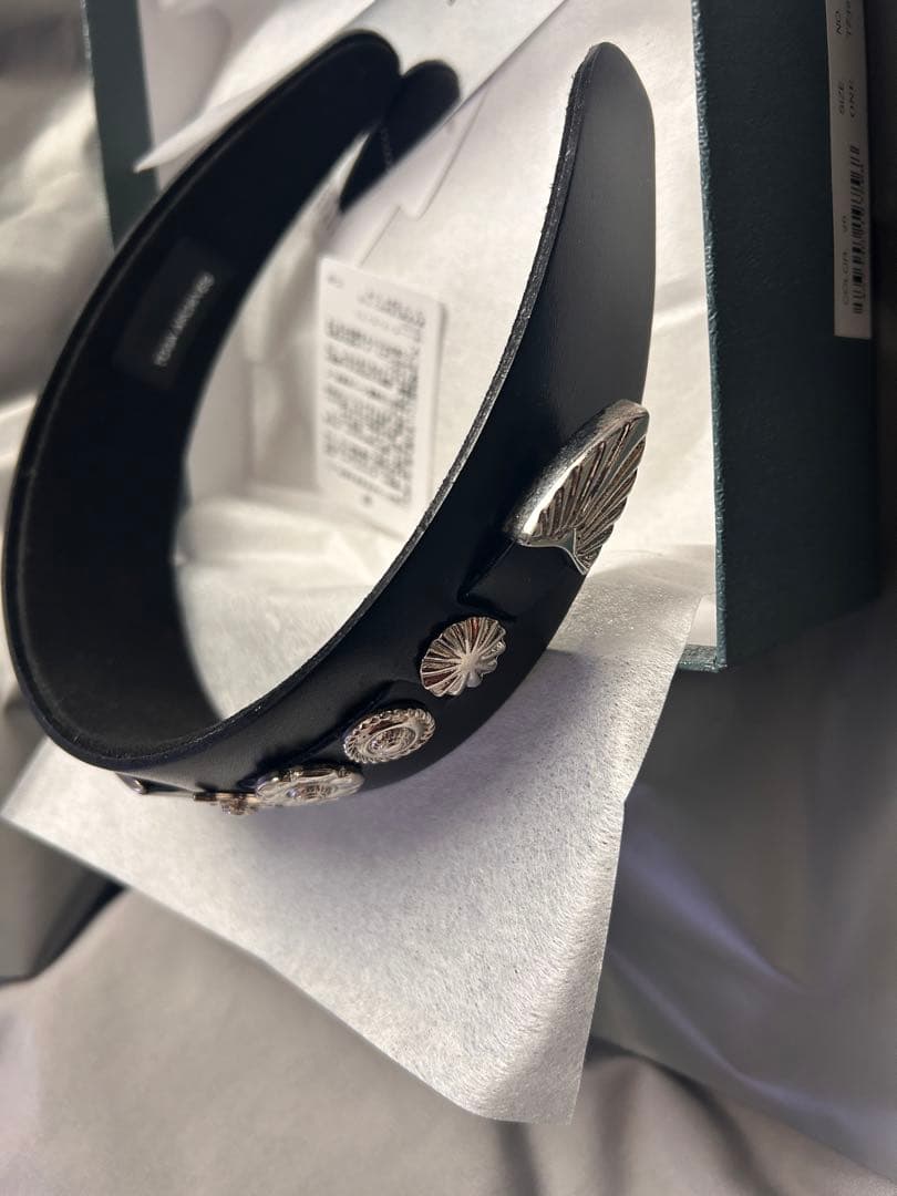 【TOGA TOO】Leather headband 2/レザーヘッドバンド2