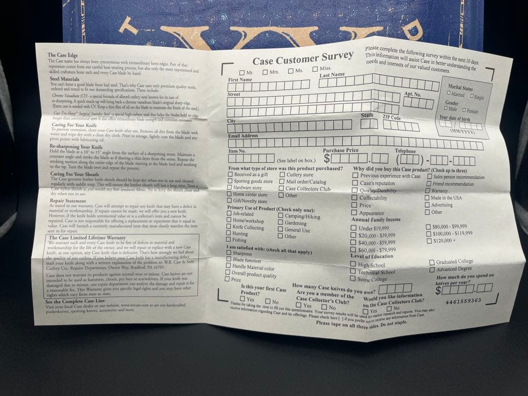 W.R. Case XX スタッグナイフ 缶・シース付