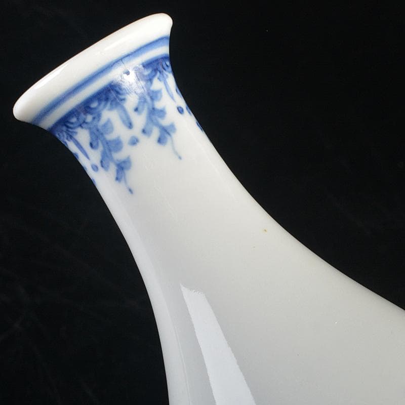 渋草焼　渋草柳造窯　染付　唐子花唐草文　瓢箪瓶　M　R5287B