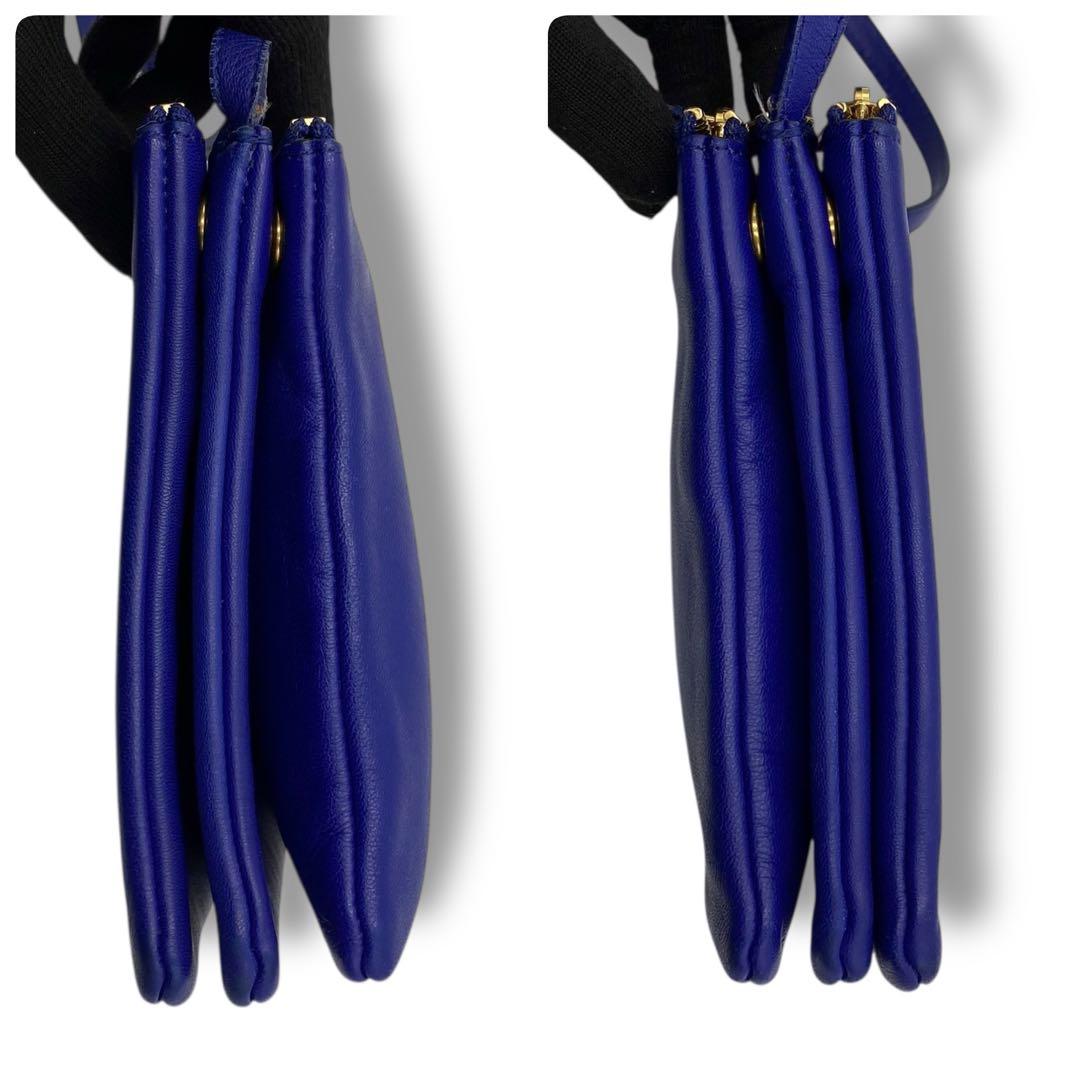 美品 CELINE セリーヌ トリオ レザー バッグ ショルダー フィービー期