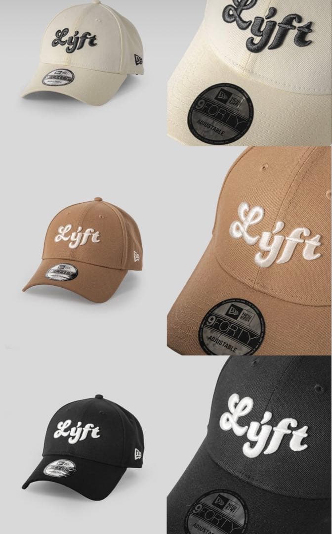 LYFT キャップ ベージュ / NEW ERA コラボ