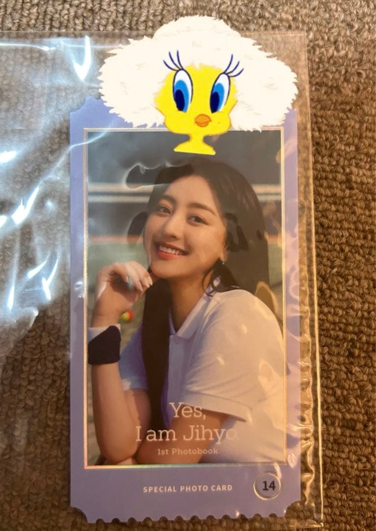 Twice ジヒョ 直筆サイン Yes,Iam Jihyo