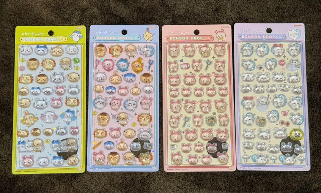 ちいかわ ボンボンドロップシール 第2弾4種セット