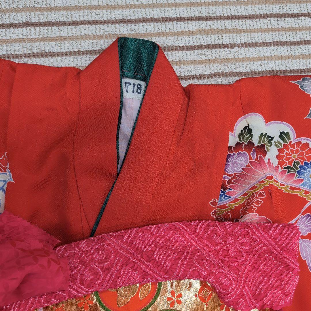 （718）七五三７歳四つ身着物ほぼフルセット