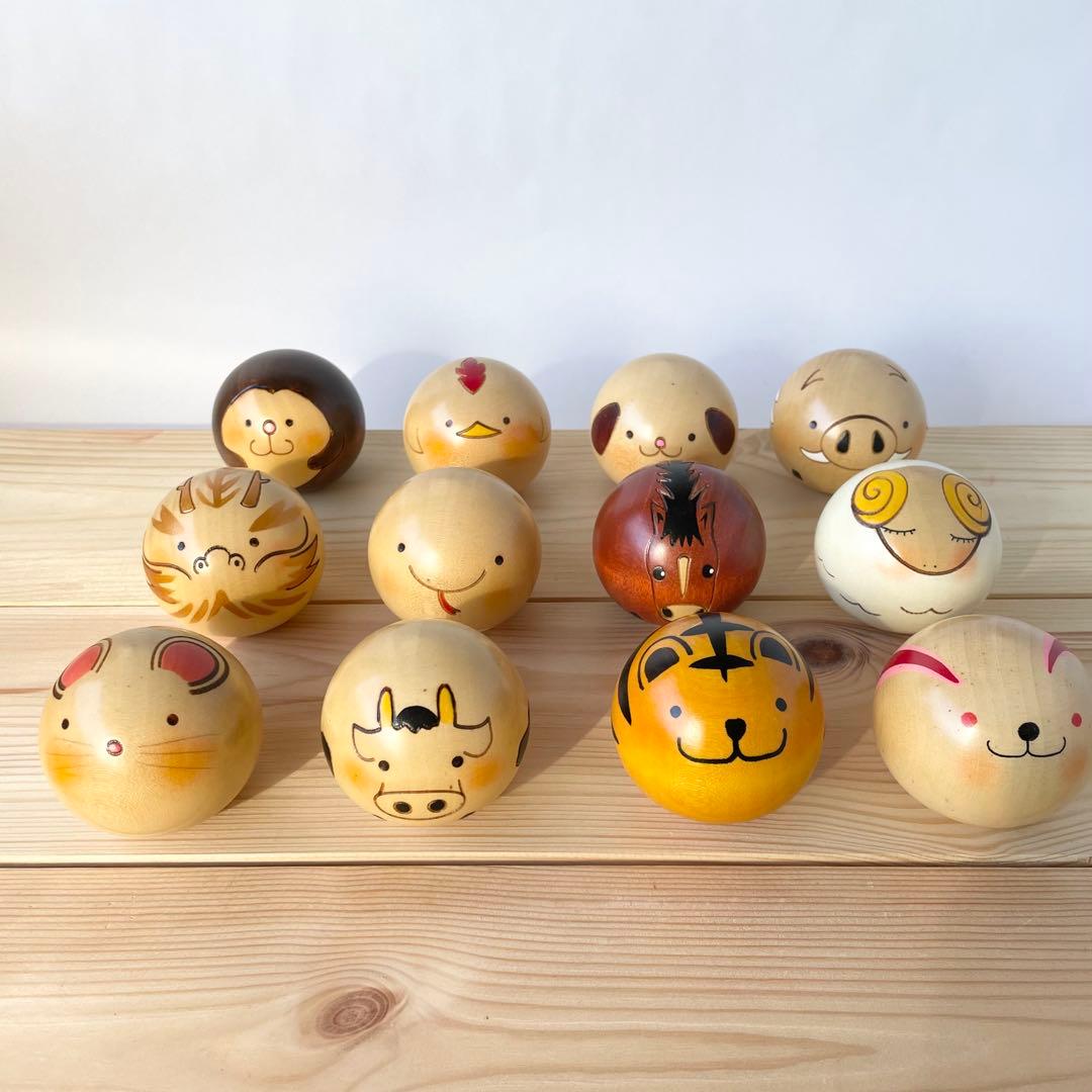 卯三郎　こけし干支　12支セット