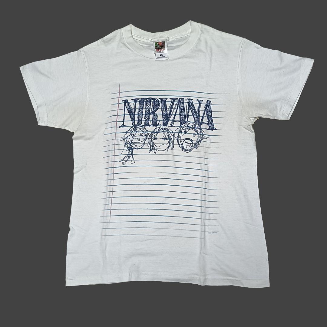 当時物 90s NIRVANA Tシャツ カートコバーン 直筆　イラスト