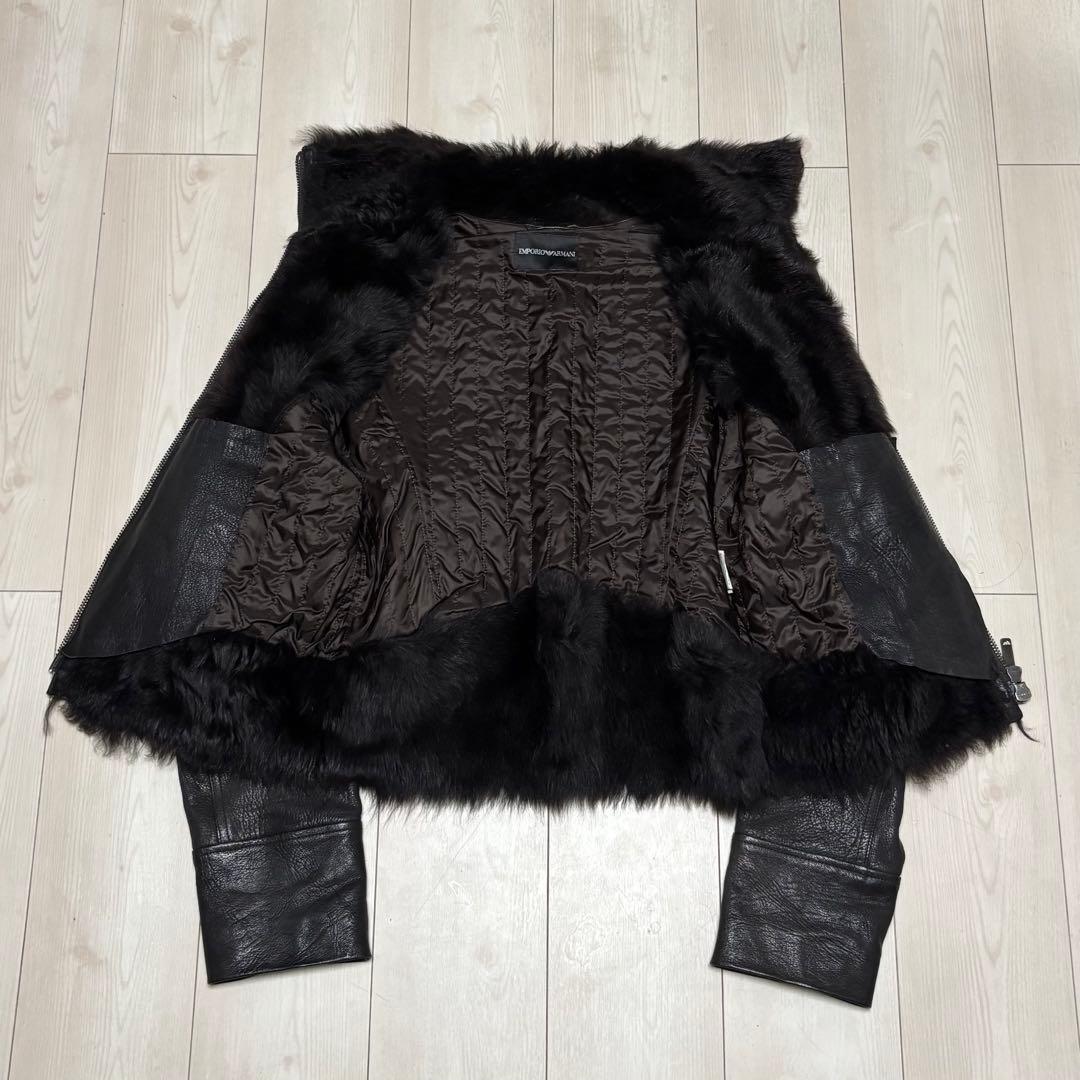 Emporio Armani 06AW ファー レザージャケット