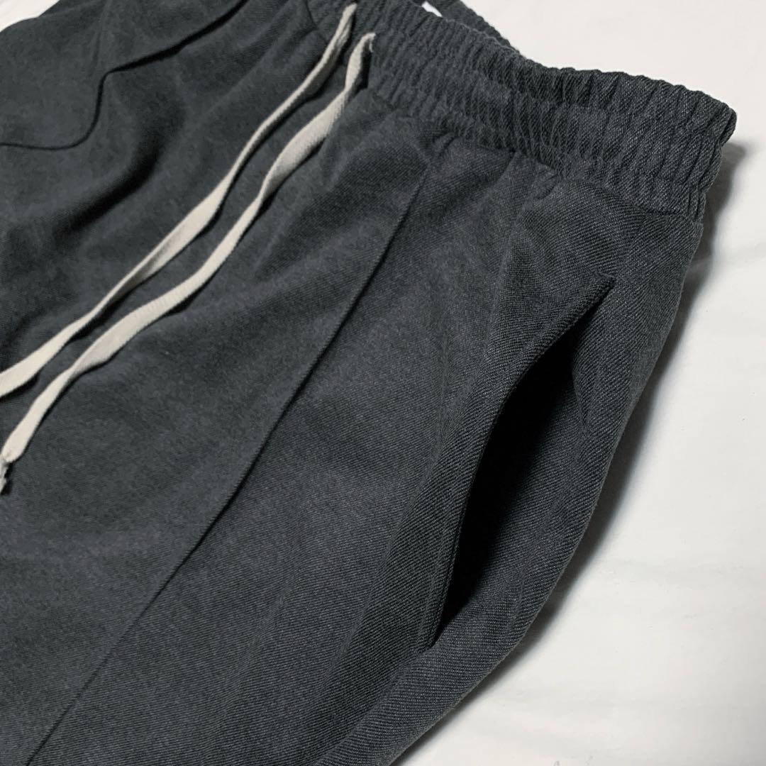 CTHY シティ ウールライク センターシーム ワイド アンクル サルエルパンツ