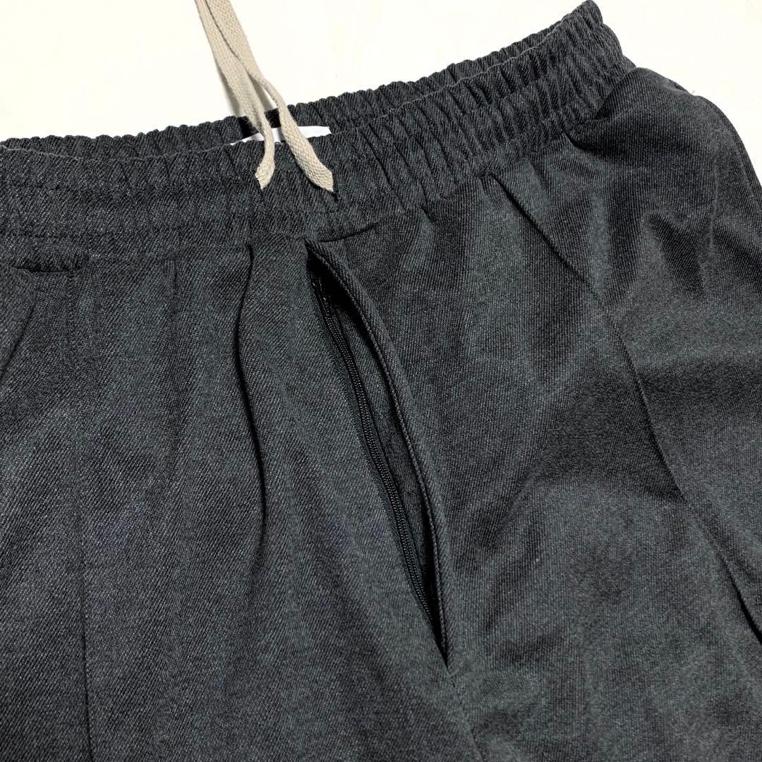 CTHY シティ ウールライク センターシーム ワイド アンクル サルエルパンツ