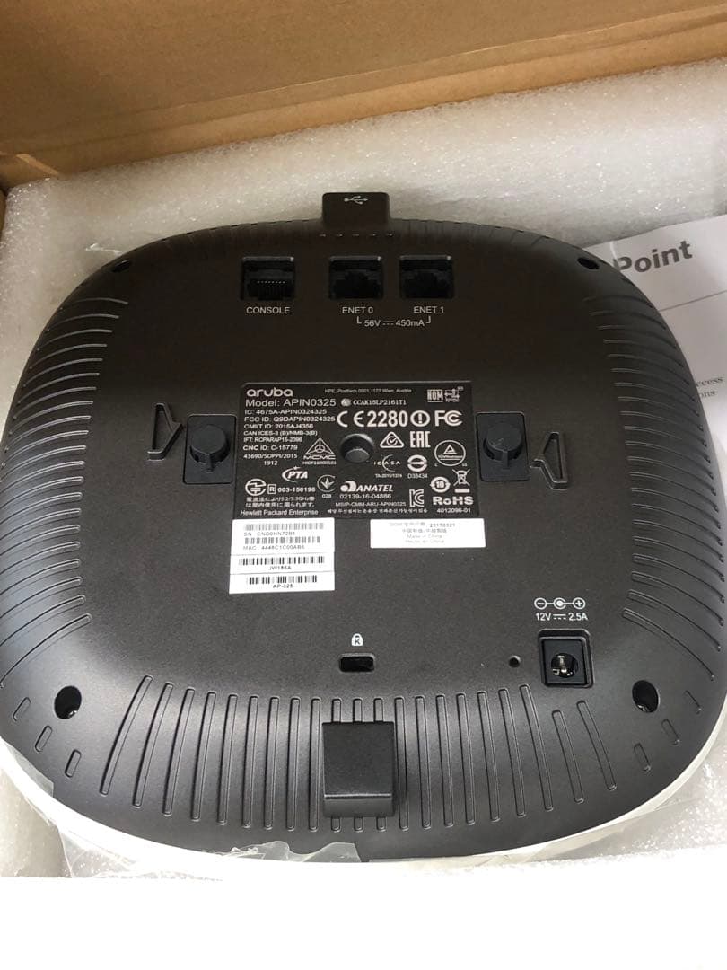 Aruba APIN0325 アクセスポイント ほぼ未使用品