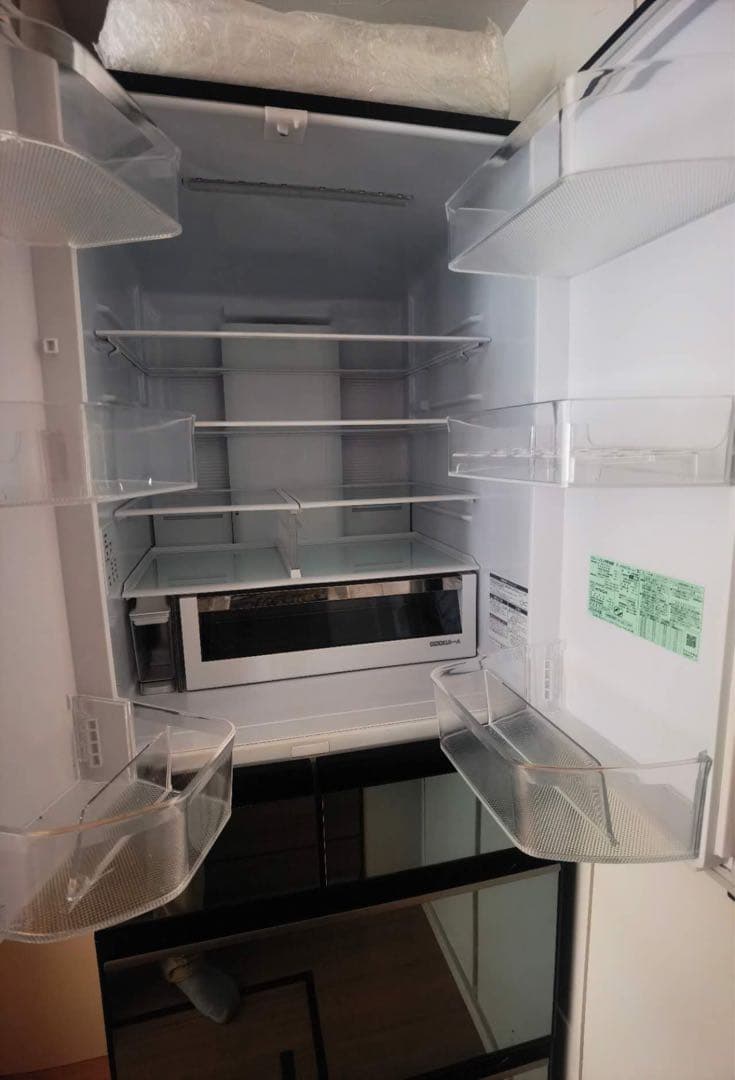 日立ミラー仕上げ冷蔵庫 ブラック　2020年製