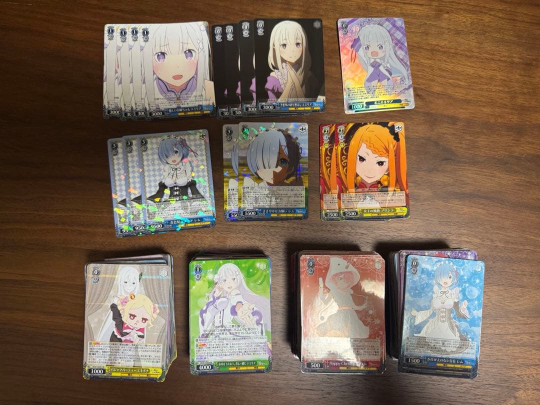 ヴァイス WS リゼロ 新弾 4コン + 旧弾 デッキ パーツ