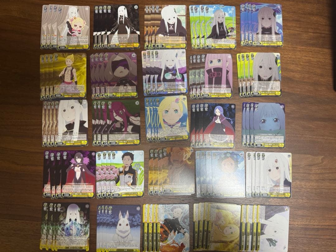 ヴァイス WS リゼロ 新弾 4コン + 旧弾 デッキ パーツ