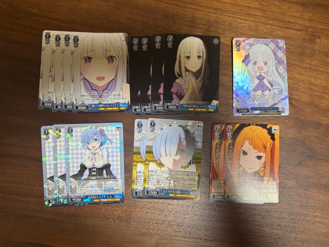 ヴァイス WS リゼロ 新弾 4コン + 旧弾 デッキ パーツ