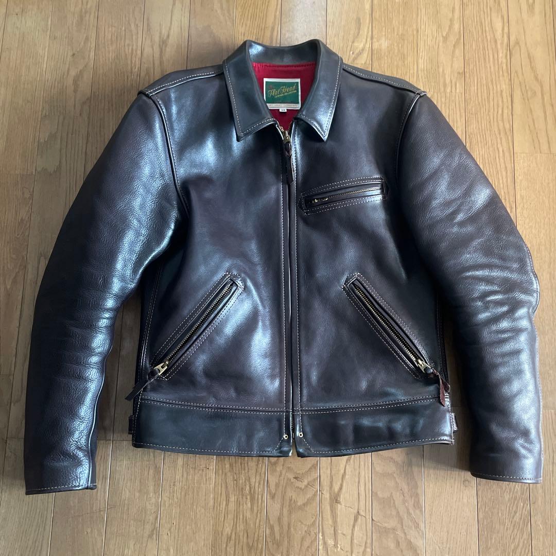 m　 The Flat Head シングルライダースジャケット 38