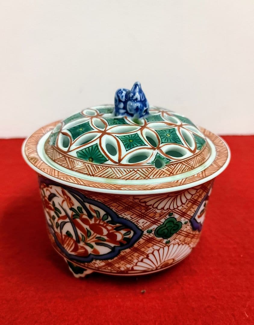 香炉/鍋島焼/有田焼/鍋島焼　香炉　大秀作/伊万里焼香炉
