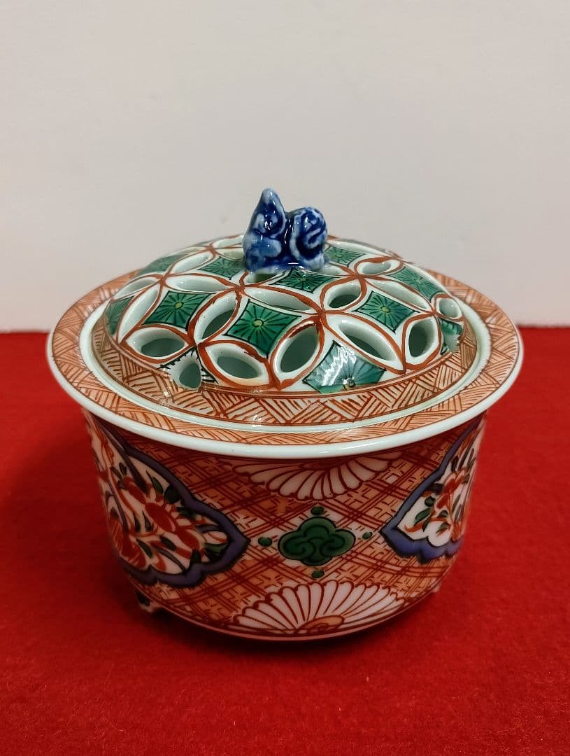 香炉/鍋島焼/有田焼/鍋島焼　香炉　大秀作/伊万里焼香炉