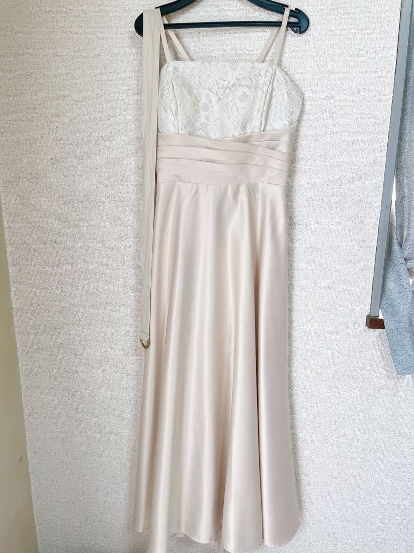 ANNABELLE シャンパンベージュ　ロングドレス　未使用　147cm程度向け