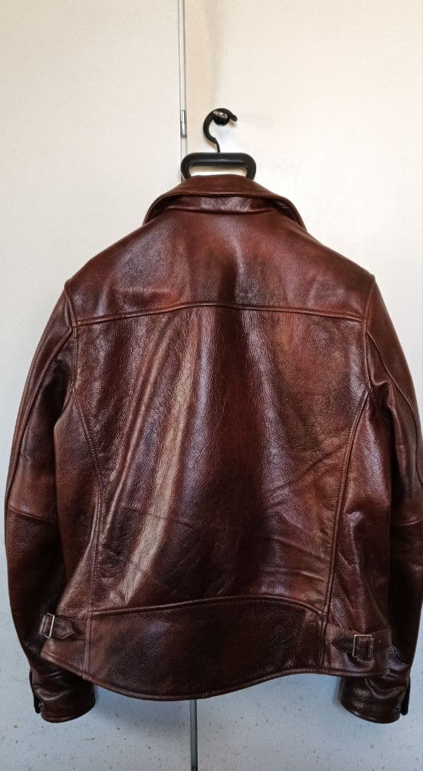 ✪美品！イタリア BOLINI レザージャケット ブラウン 48 L