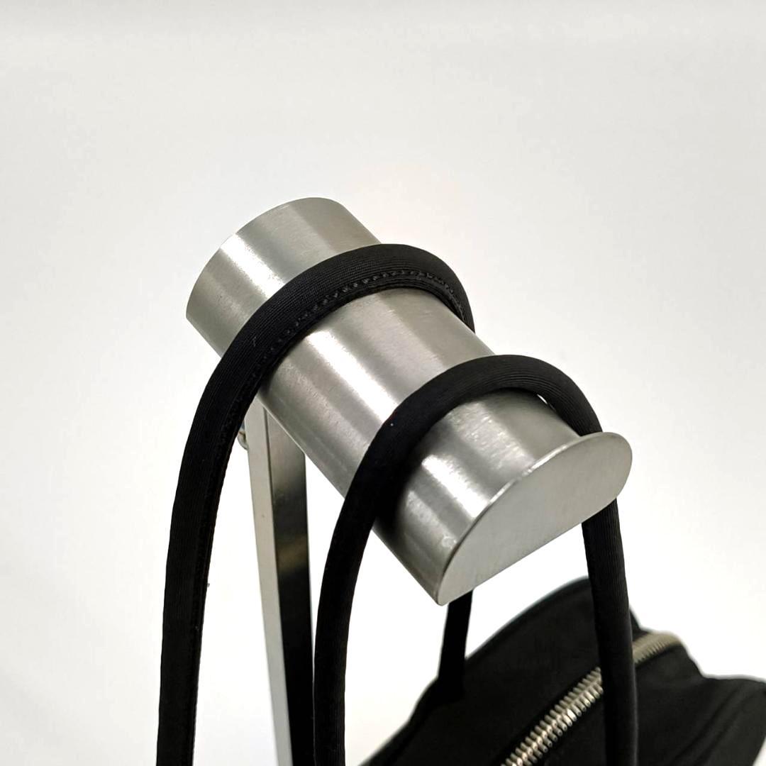 希少✨人気　プラダ ミニボストン ハンド トート 三角ロゴ ナイロン 革 黒