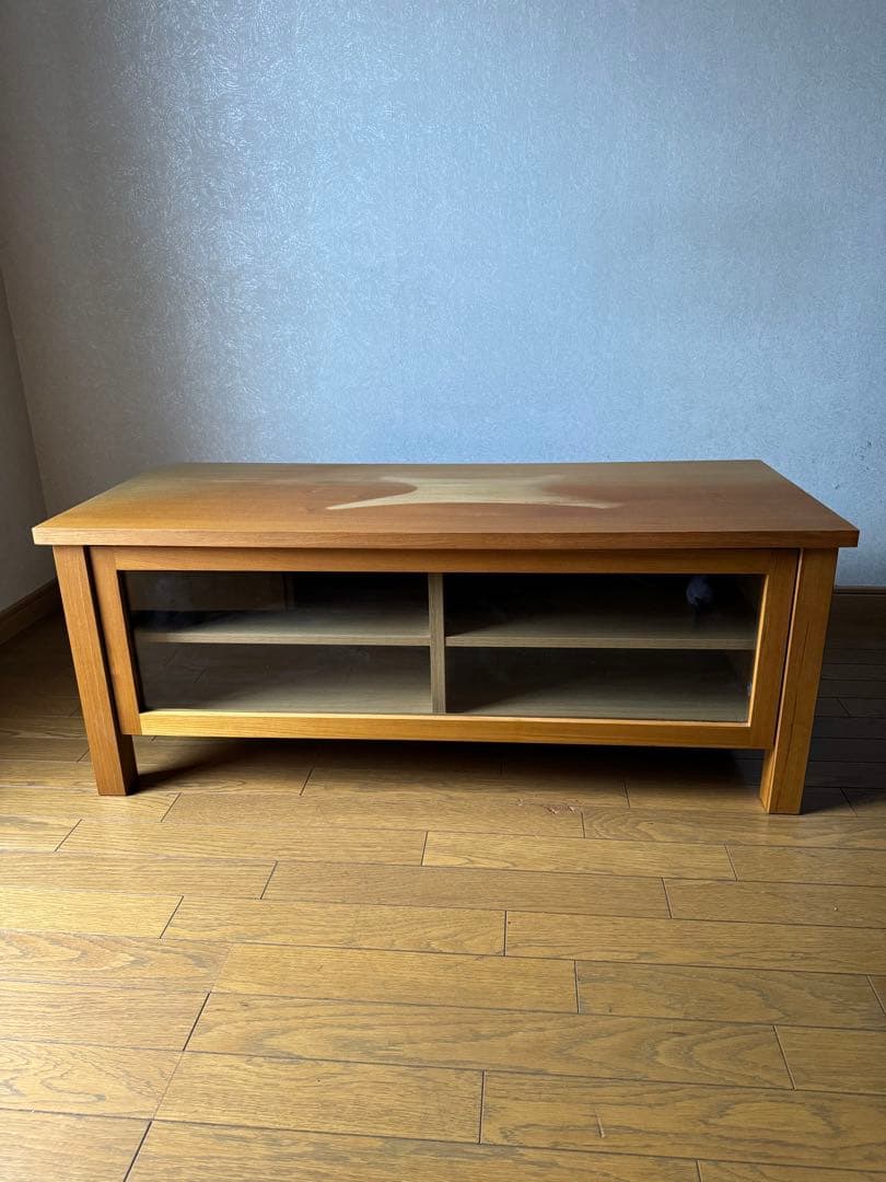 無印良品　AVラックタモ材　ナチュラル。