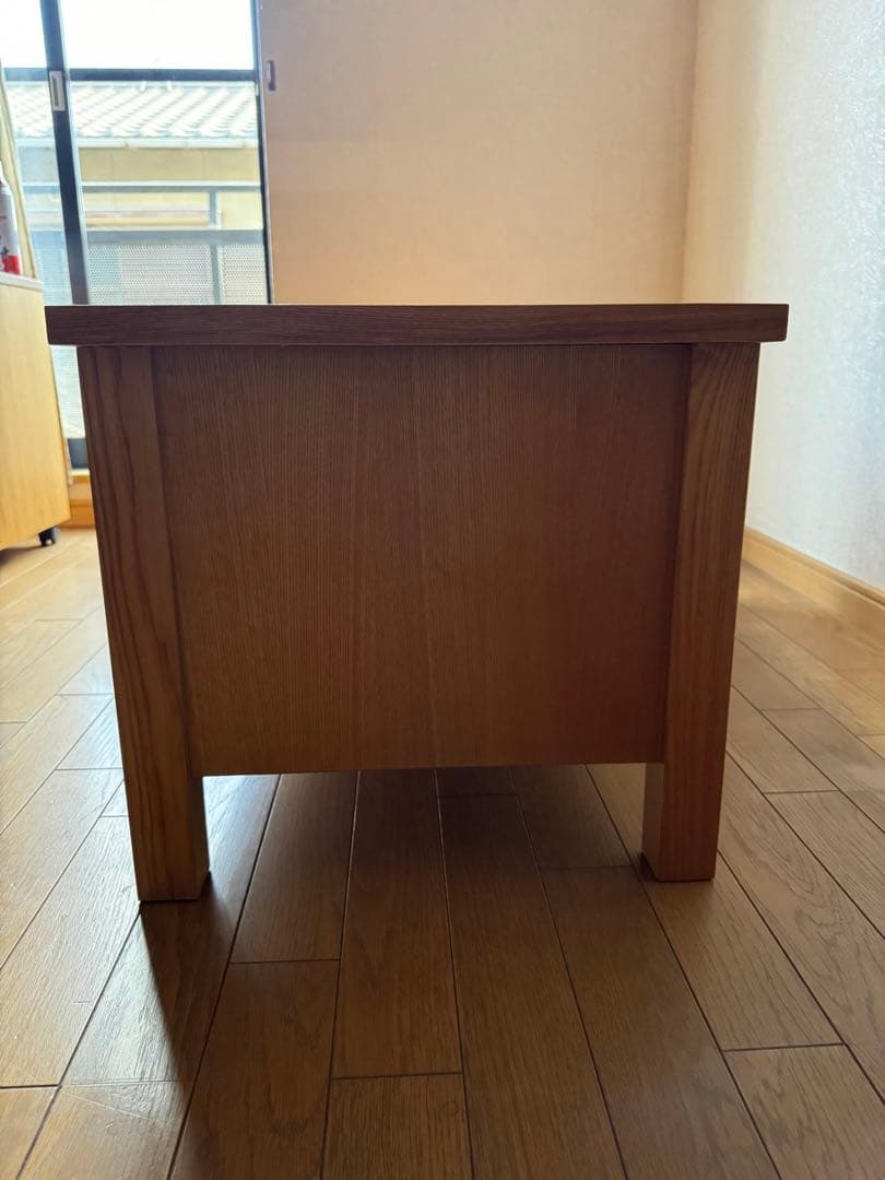 無印良品　AVラックタモ材　ナチュラル。