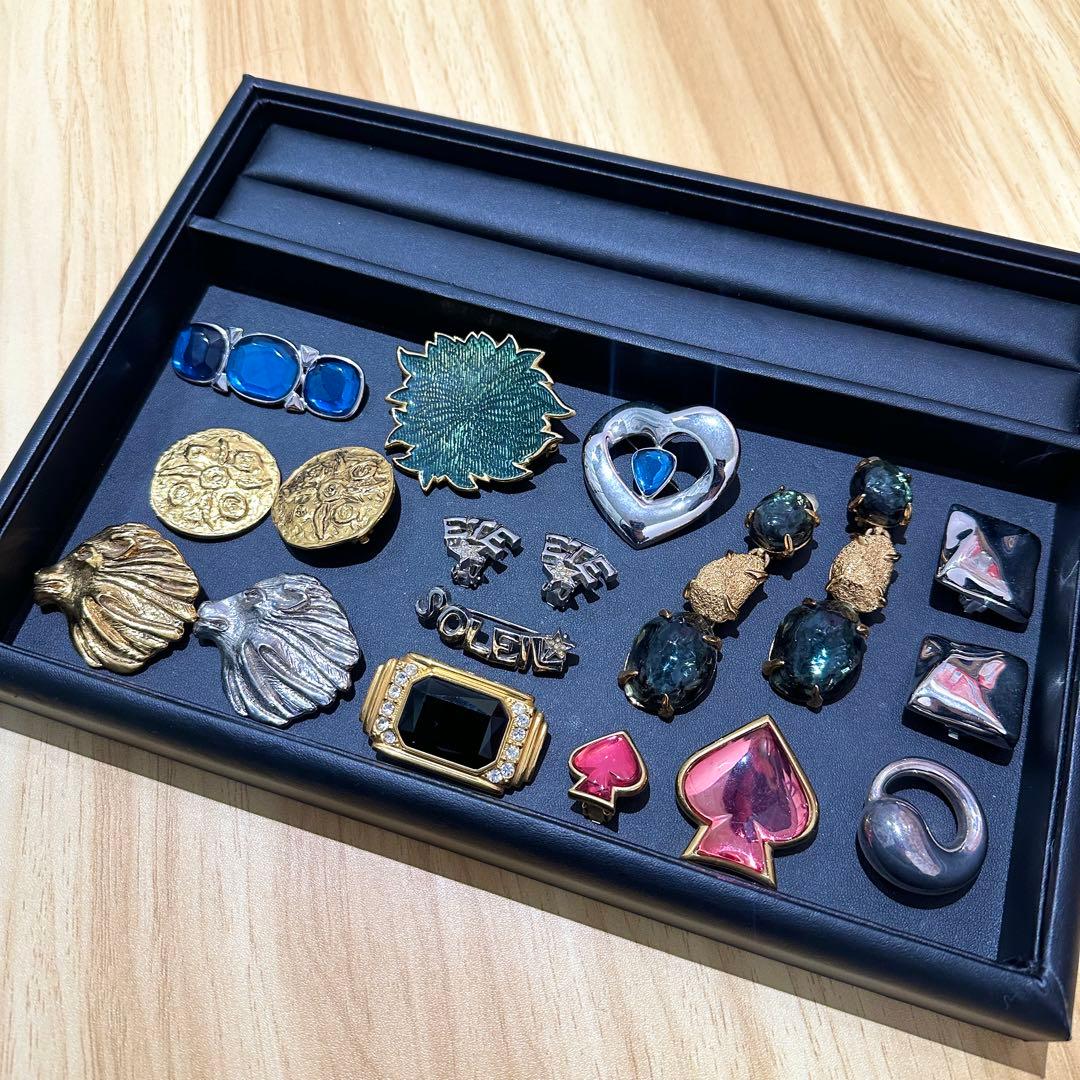 YSL イブサンローラン ブローチ イヤリング ヴィンテージ bb