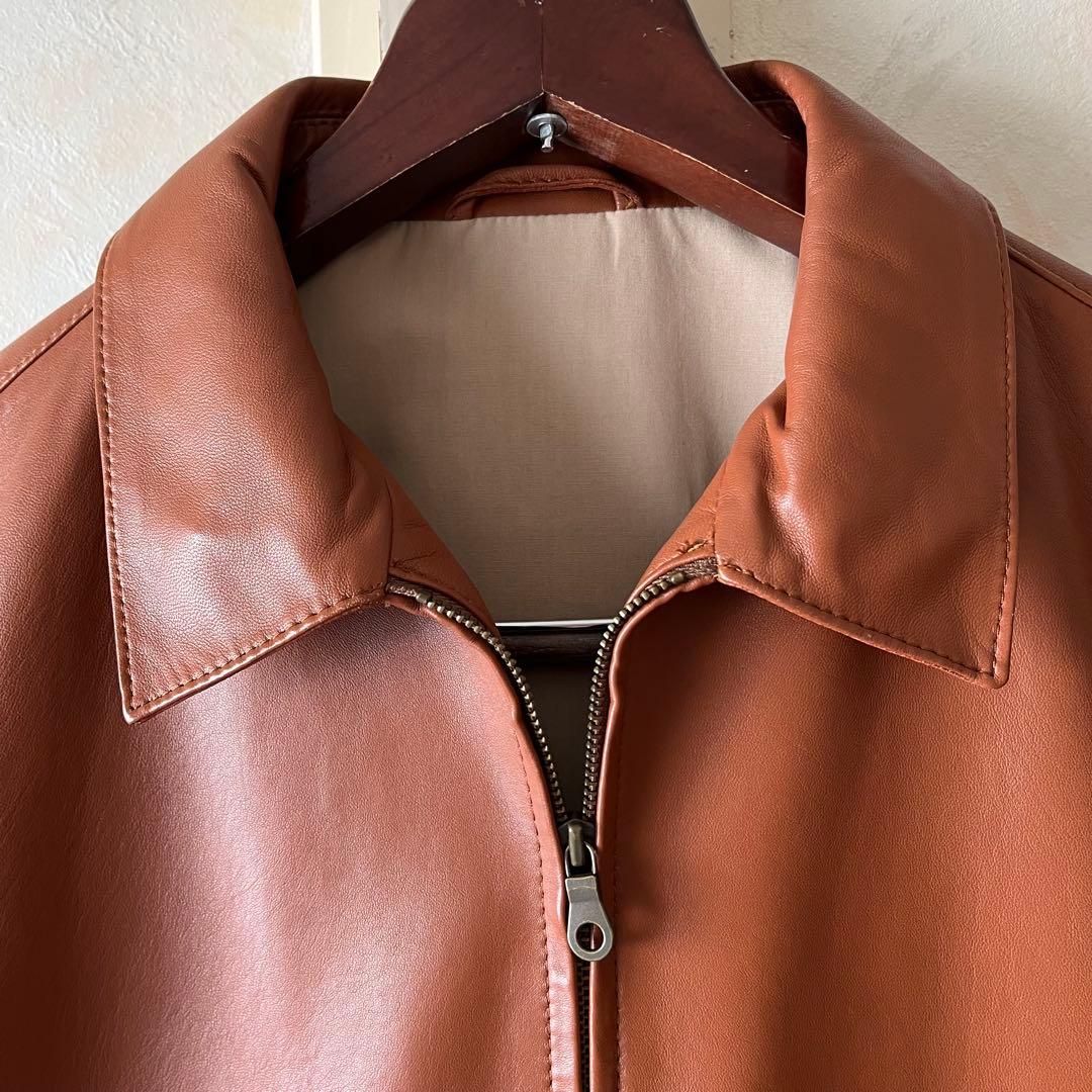 PAUL STUART ポールスチュアート レザージャケット メンズ 48