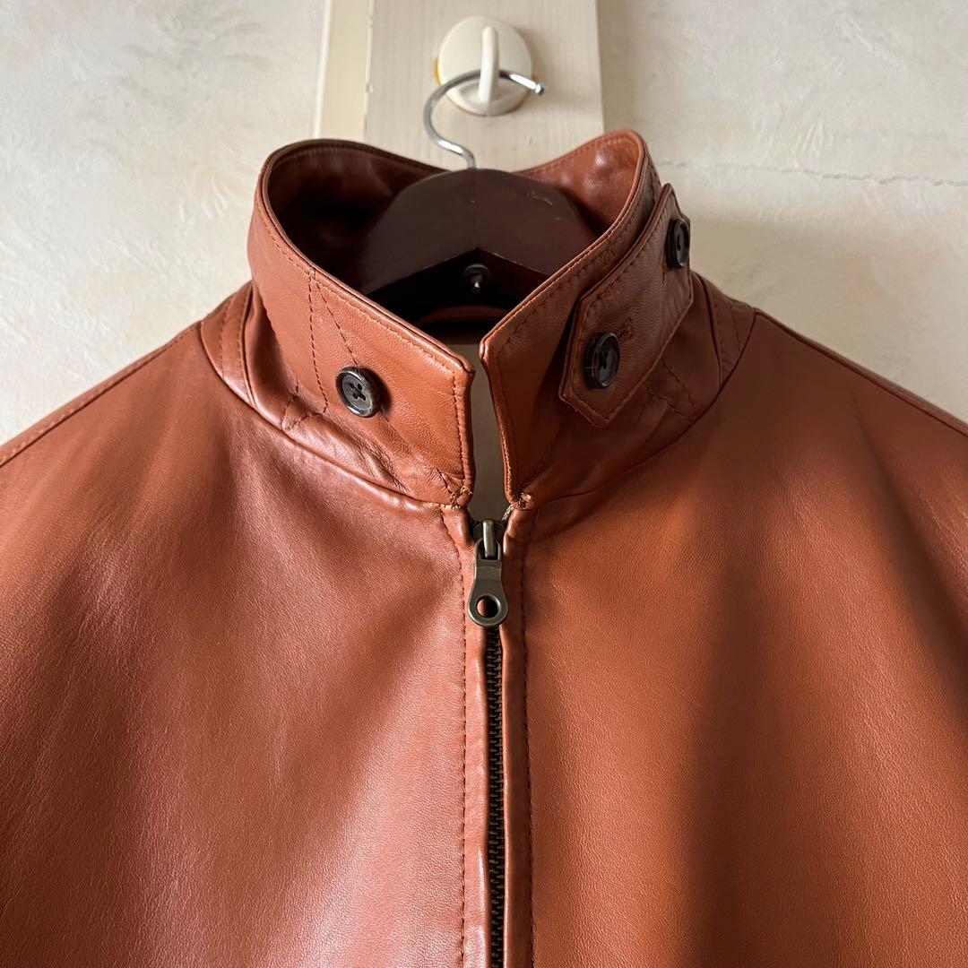 PAUL STUART ポールスチュアート レザージャケット メンズ 48