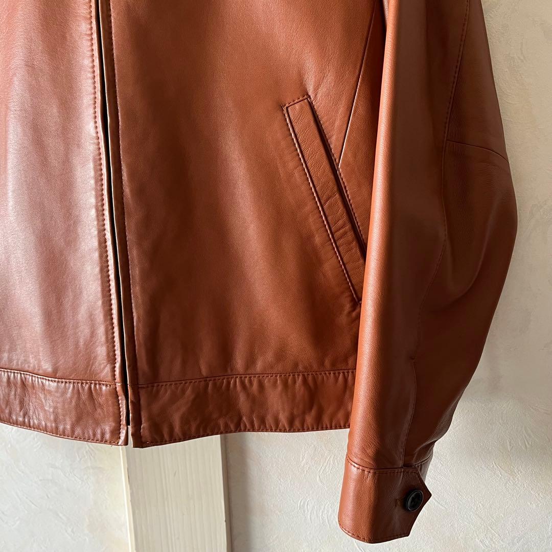 PAUL STUART ポールスチュアート レザージャケット メンズ 48