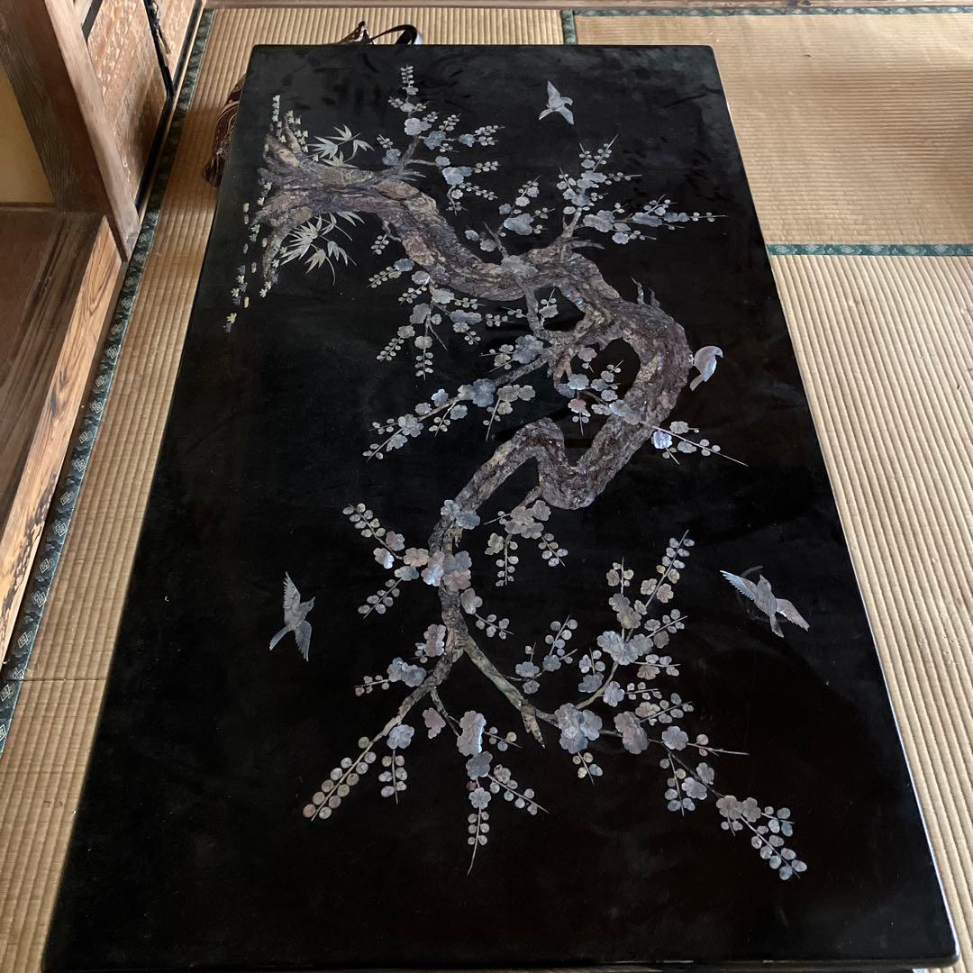 【TIさん専用です】螺鈿　テーブル　和風座卓 貝殻装飾