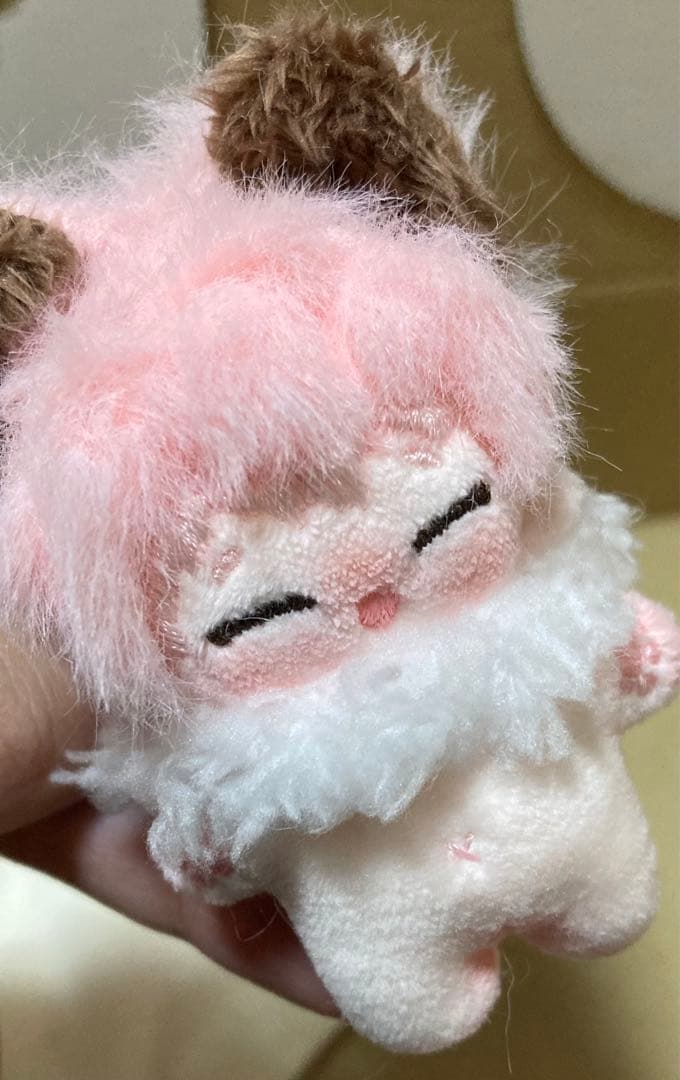 自作ぬいぐるみ・ピンクの猫