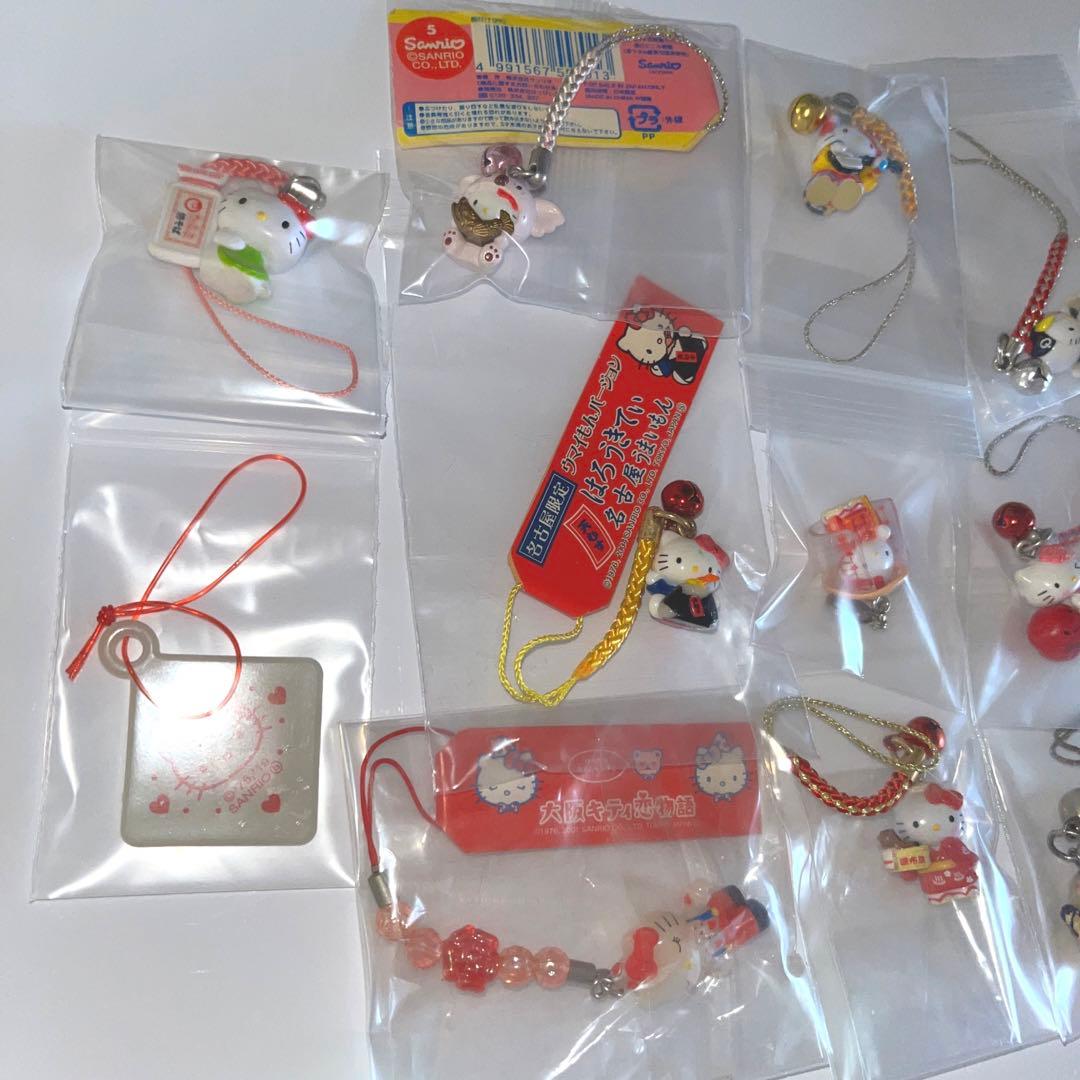 ハローキティ ご当地等 根付けストラップ キーホルダー まとめ21点 レア